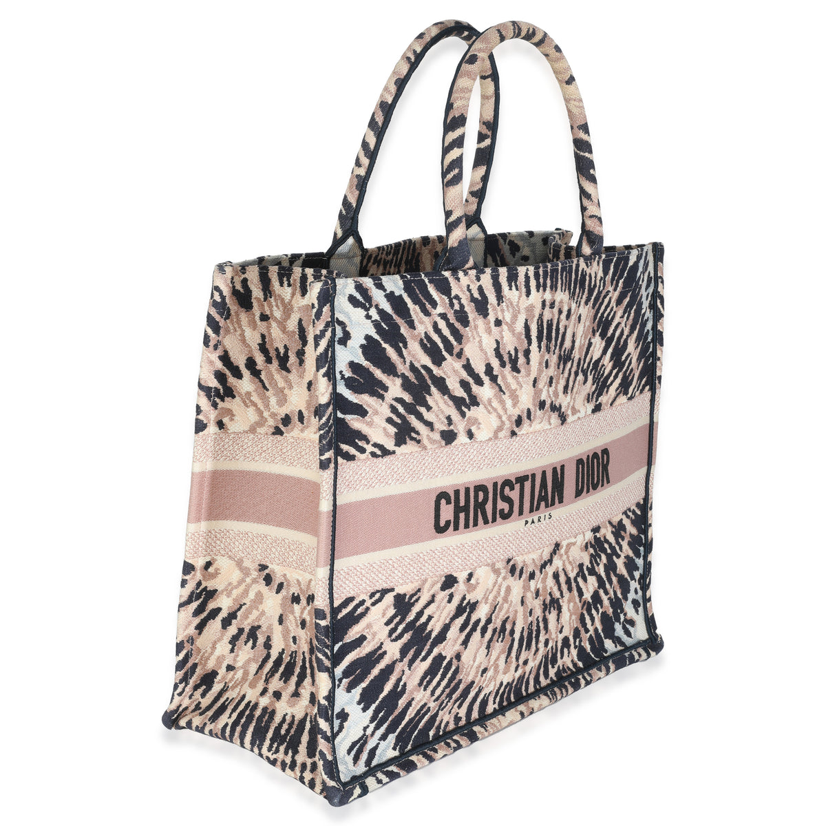 Multicolor Canvas Embroidered Tie Dye Large Book Tote