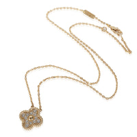 Yellow Gold Diamond Vintage Alhambra Pendant