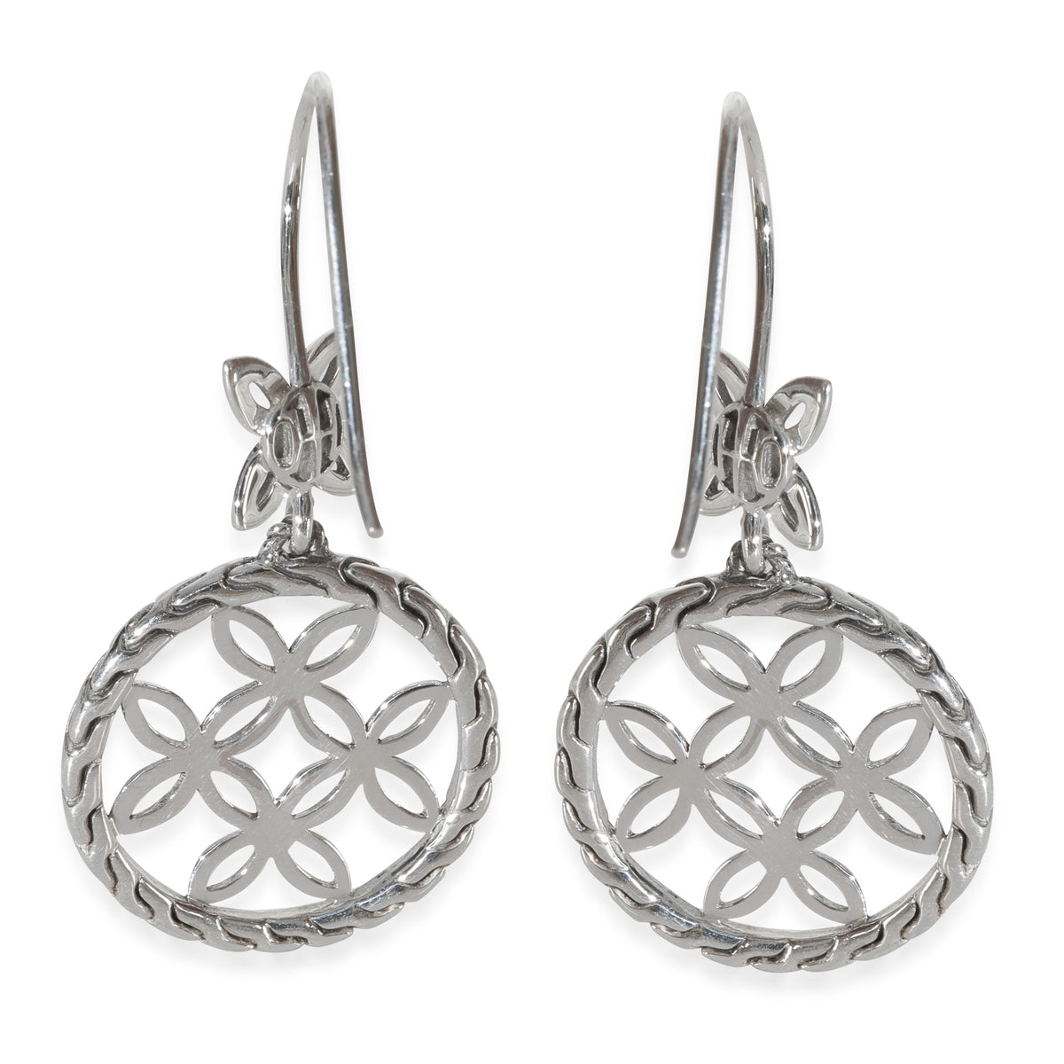 Sterling Silver  Kawung Earrings