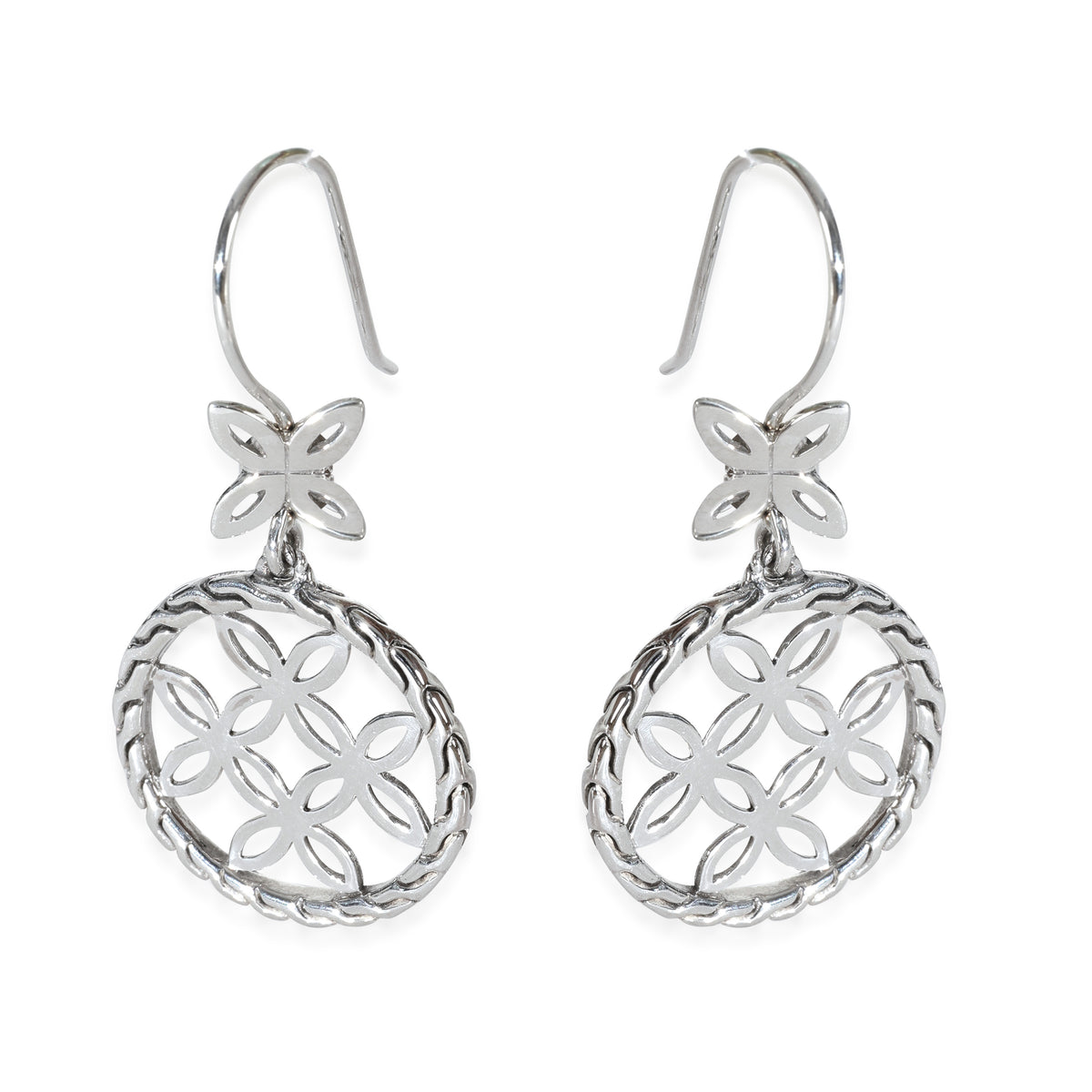 Sterling Silver  Kawung Earrings