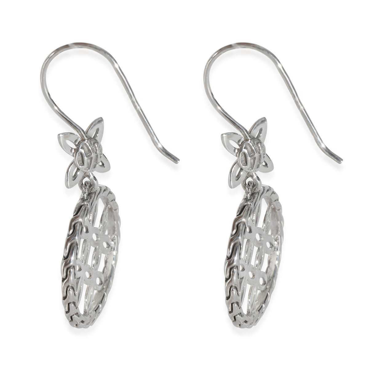 Sterling Silver  Kawung Earrings