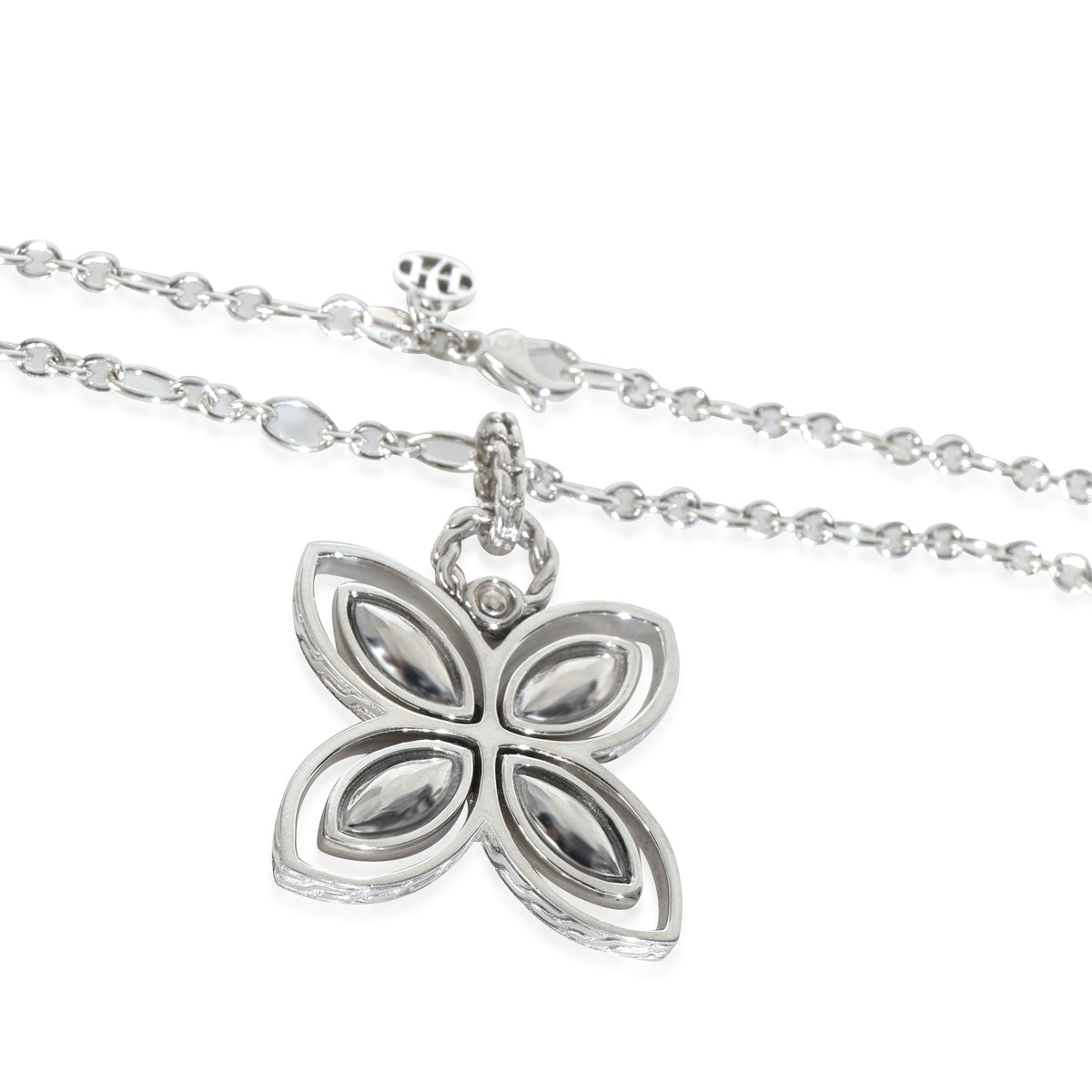 Sterling Silver  Kawung Flower Pendant