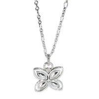 Sterling Silver  Kawung Flower Pendant