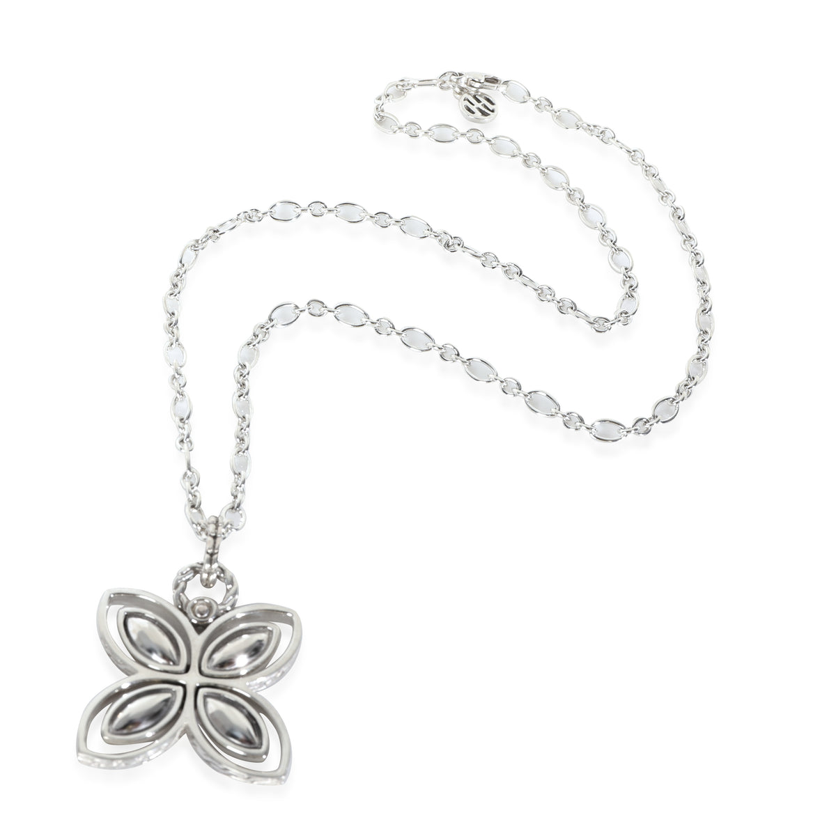 Sterling Silver  Kawung Flower Pendant