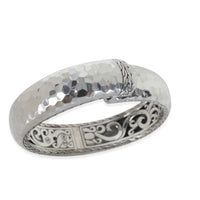 Sterling Silver  Hammered Hinged Bracelet