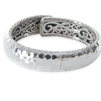 Sterling Silver  Hammered Hinged Bracelet