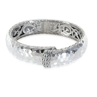 Sterling Silver  Hammered Hinged Bracelet