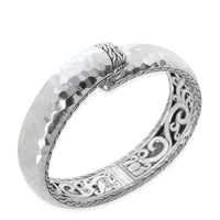 Sterling Silver  Hammered Hinged Bracelet
