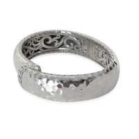 Sterling Silver  Hammered Hinged Bracelet