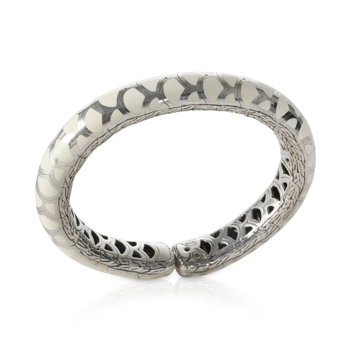 Sterling Silver Legends Naga Enamel Bracelet