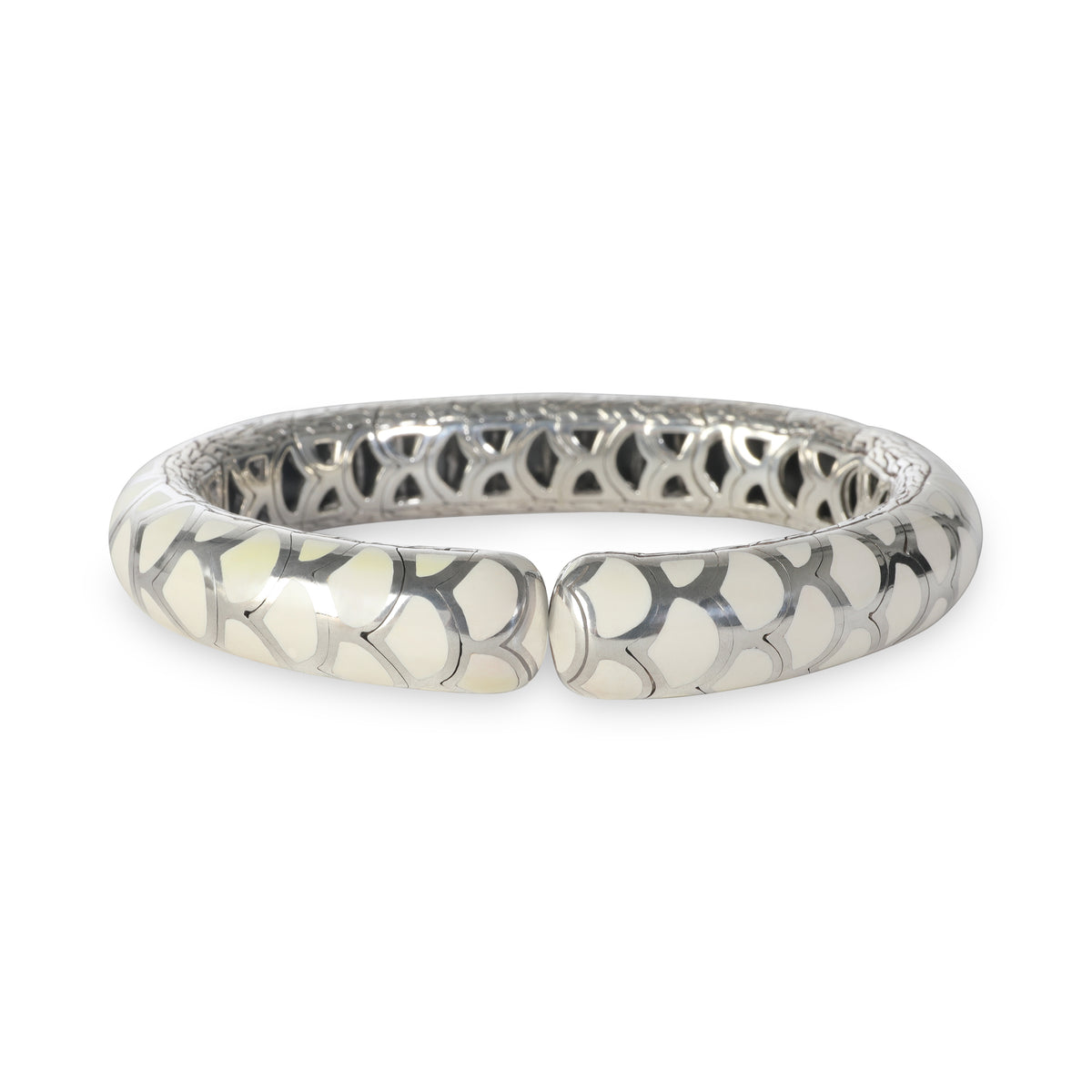 Sterling Silver Legends Naga Enamel Bracelet