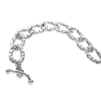 Sterling Silver  Kali Pebble Flat Link Bracelet