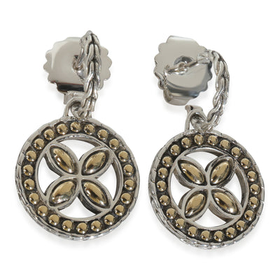 Yellow Gold & Sterling Silver  Kali Flower Earrings