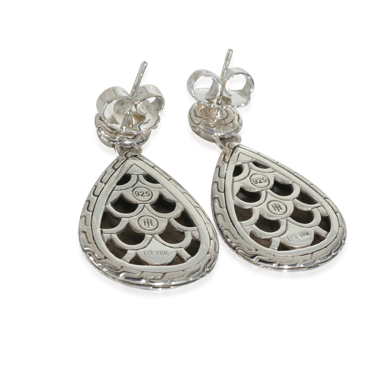 Yellow Gold & Sterling Silver  Legends Naga Earrings