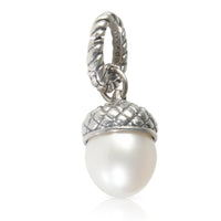 Sterling Silver Pearl Cable Collectibles Acorn Charm