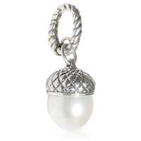Sterling Silver Pearl Cable Collectibles Acorn Charm