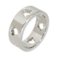 Sterling Silver  Tulip Cut Out Ring