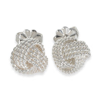 Twist Knot Earrings in Sterling Silver