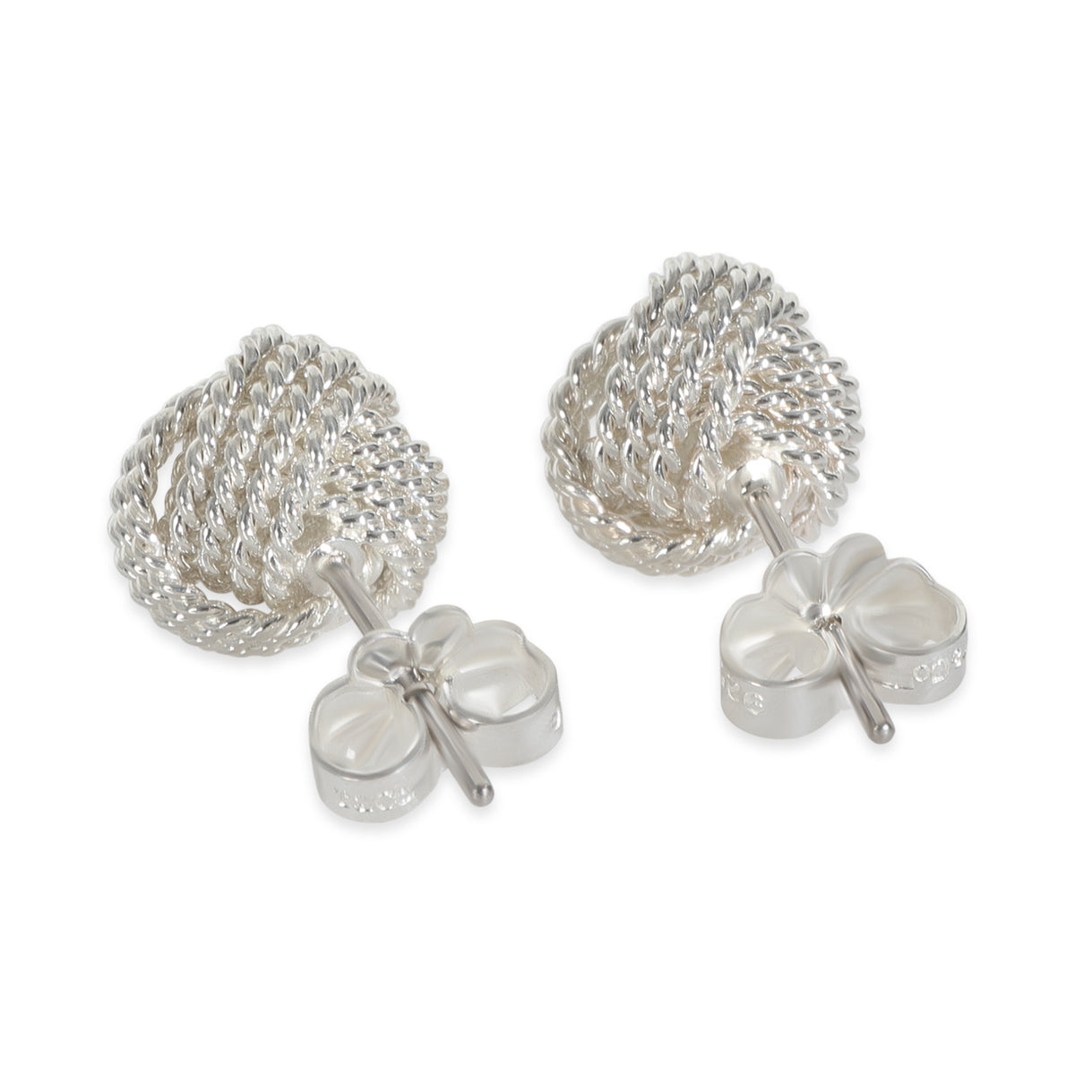 Twist Knot Earrings in Sterling Silver