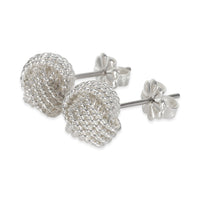 Twist Knot Earrings in Sterling Silver