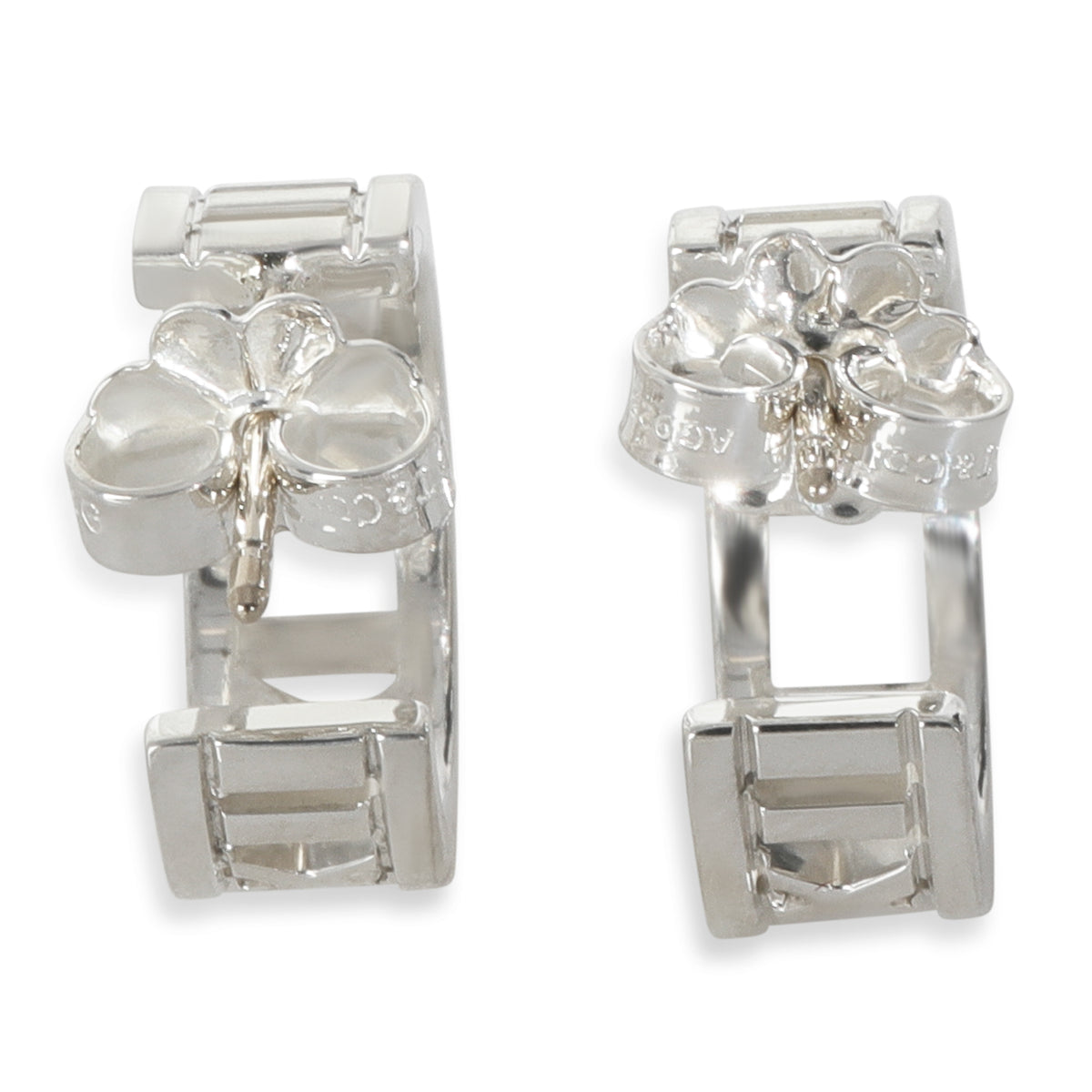 Sterling Silver  Atlas Hoop Earrings