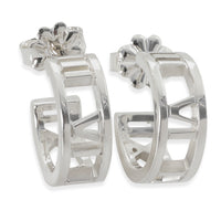 Sterling Silver  Atlas Hoop Earrings