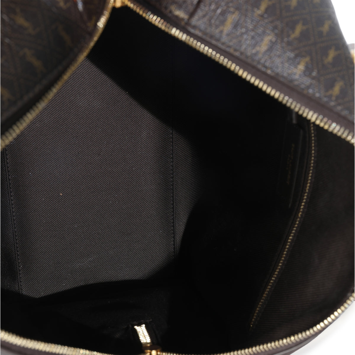 Monogram Canvas Tan Calfskin Classic Duffle Bag