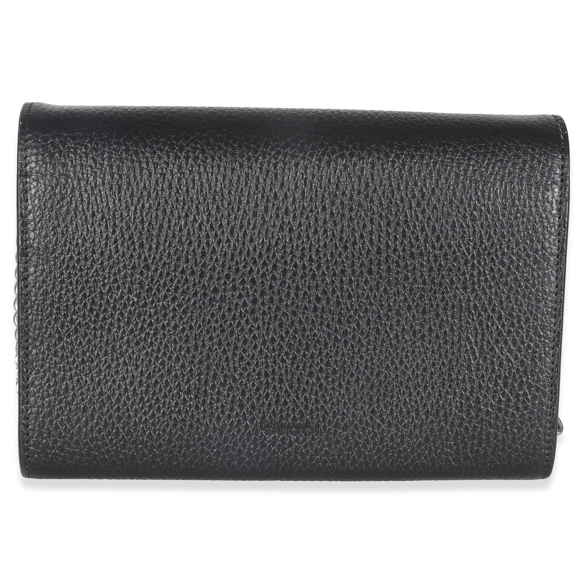 Gucci Black Dollar Calfskin Dionysus Chain Wallet Handbag bv