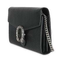 Gucci Black Dollar Calfskin Dionysus Chain Wallet Handbag sv
