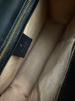 Black Calfskin Web Small Sylvie Shoulder Bag