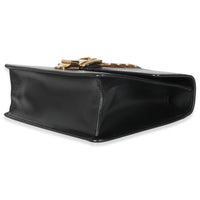Black Calfskin Web Small Sylvie Shoulder Bag