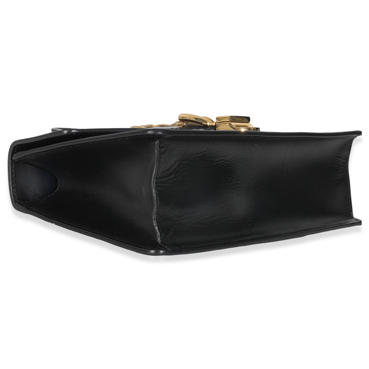Black Calfskin Web Small Sylvie Shoulder Bag