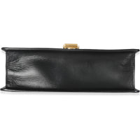 Black Calfskin Web Small Sylvie Shoulder Bag