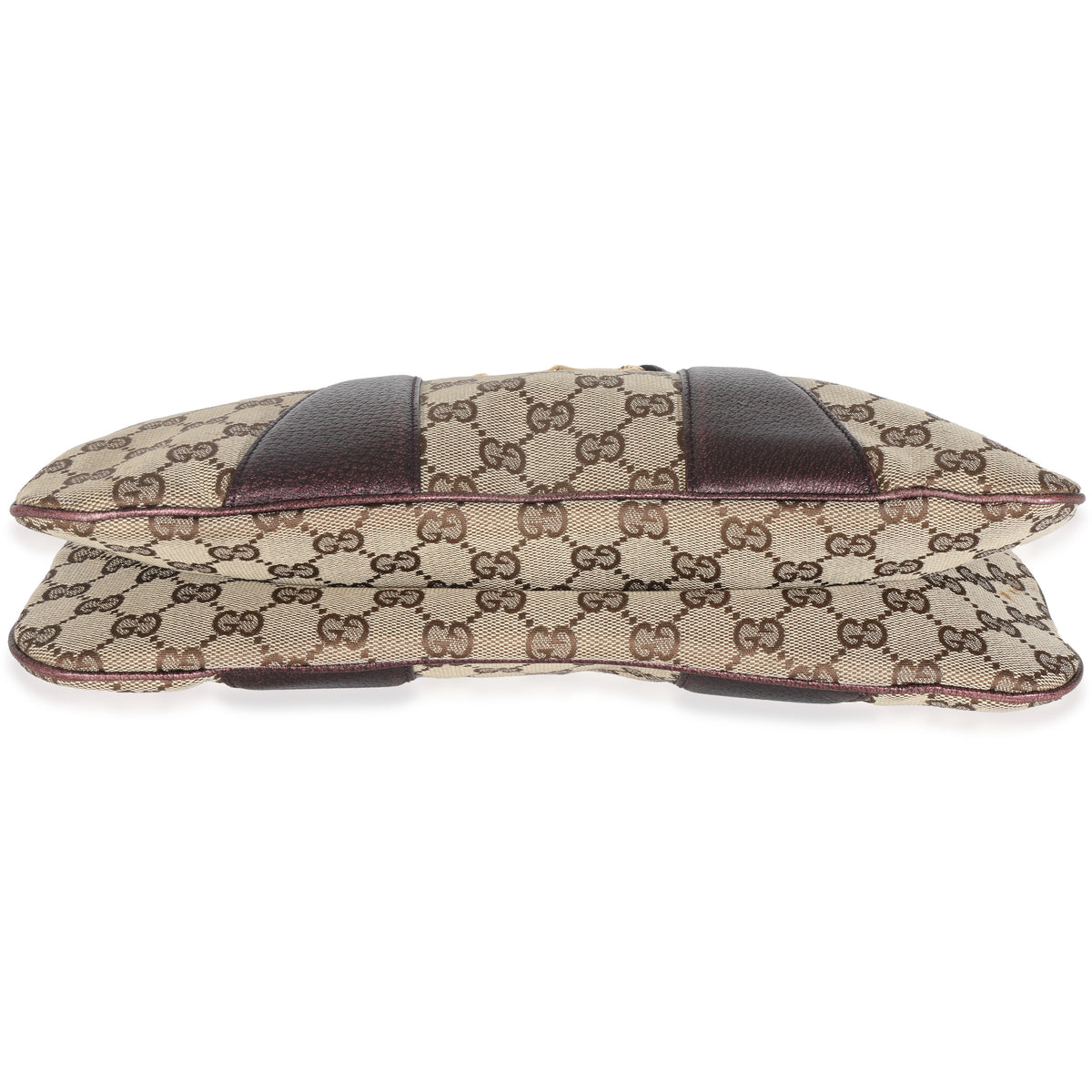 Tom Ford Metallic Purple Beige Monogram Bamboo Chain Shoulder Bag