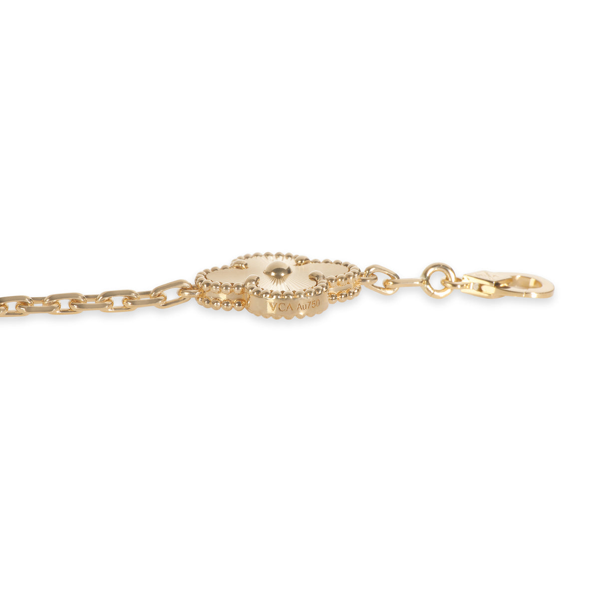 Yellow Gold Diamond Vintage Alhambra Bracelet