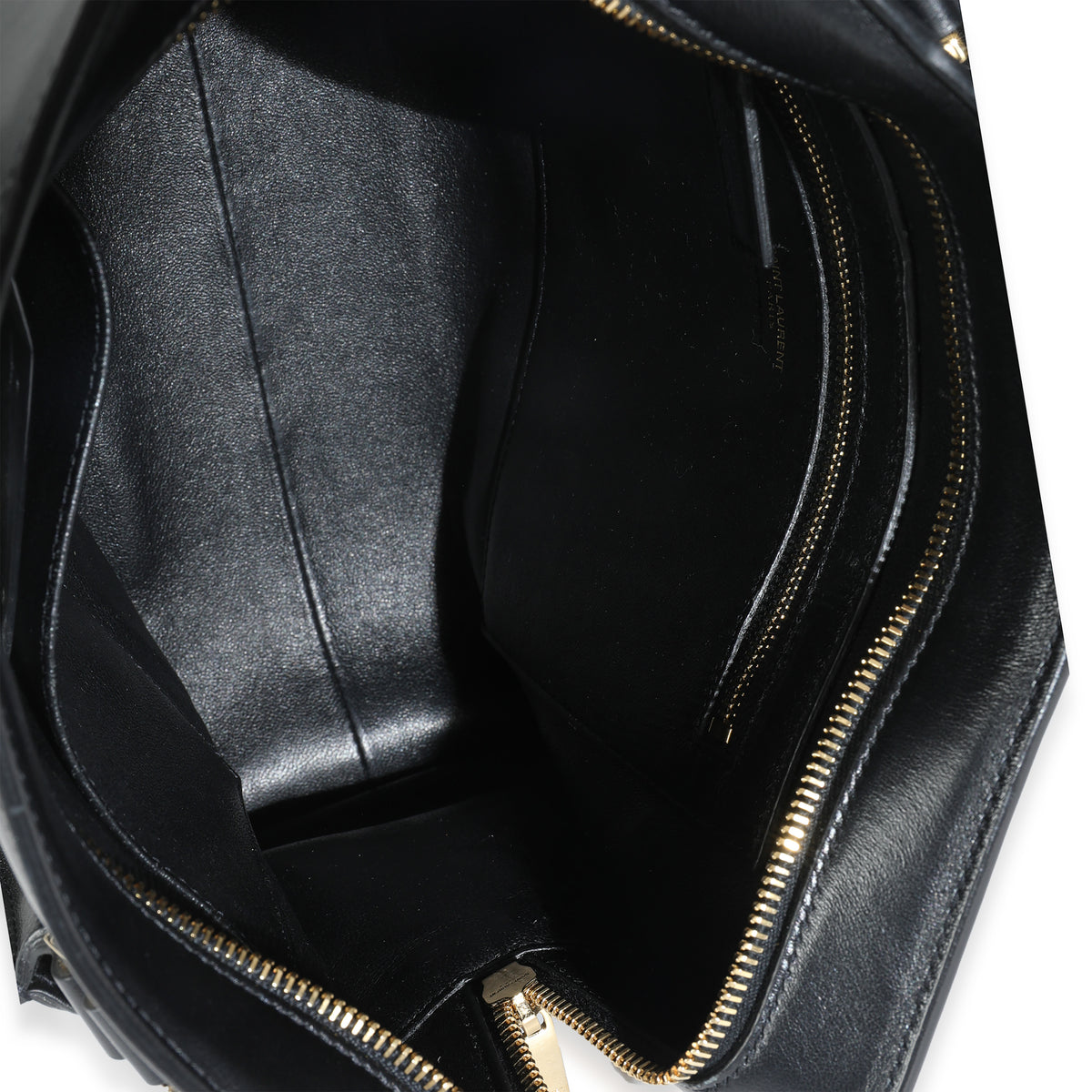 Black Smooth Calfskin Medium Monogram Cabas