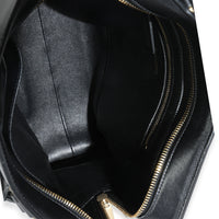 Black Smooth Calfskin Medium Monogram Cabas