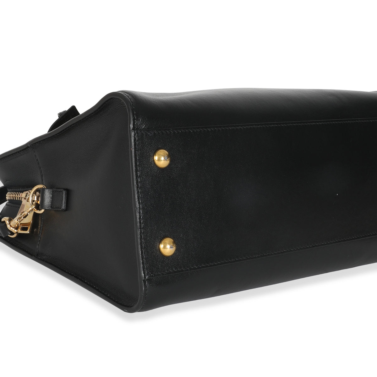 Black Smooth Calfskin Medium Monogram Cabas
