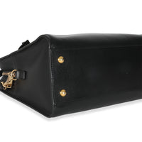 Black Smooth Calfskin Medium Monogram Cabas