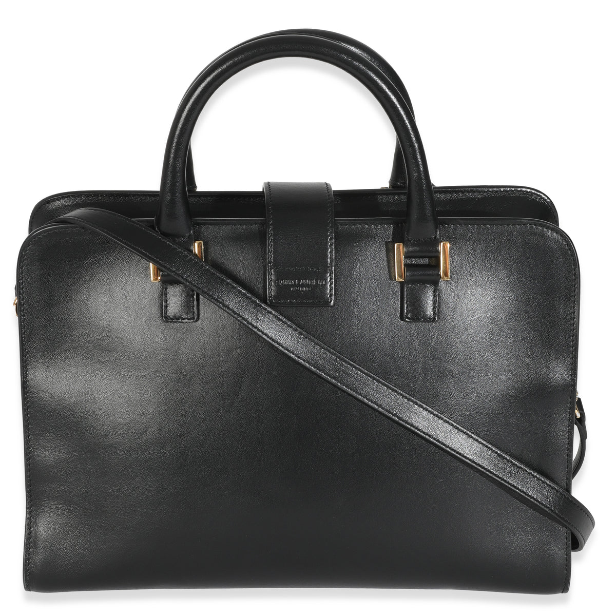 Black Smooth Calfskin Medium Monogram Cabas