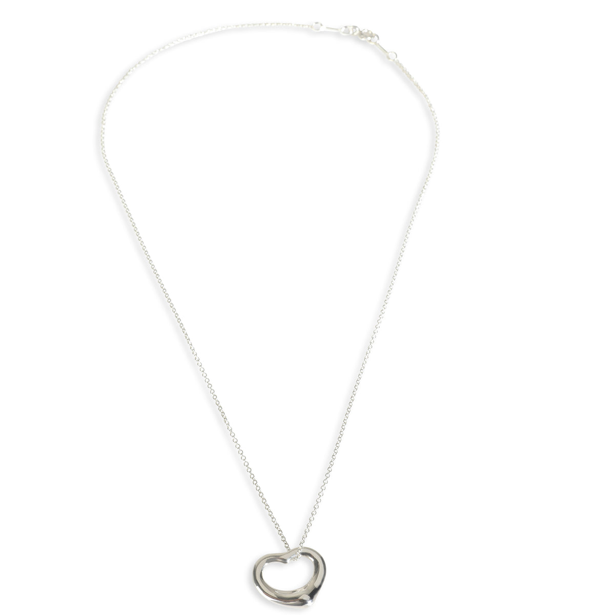 Sterling Silver  Elsa Peretti Open Heart Pendant