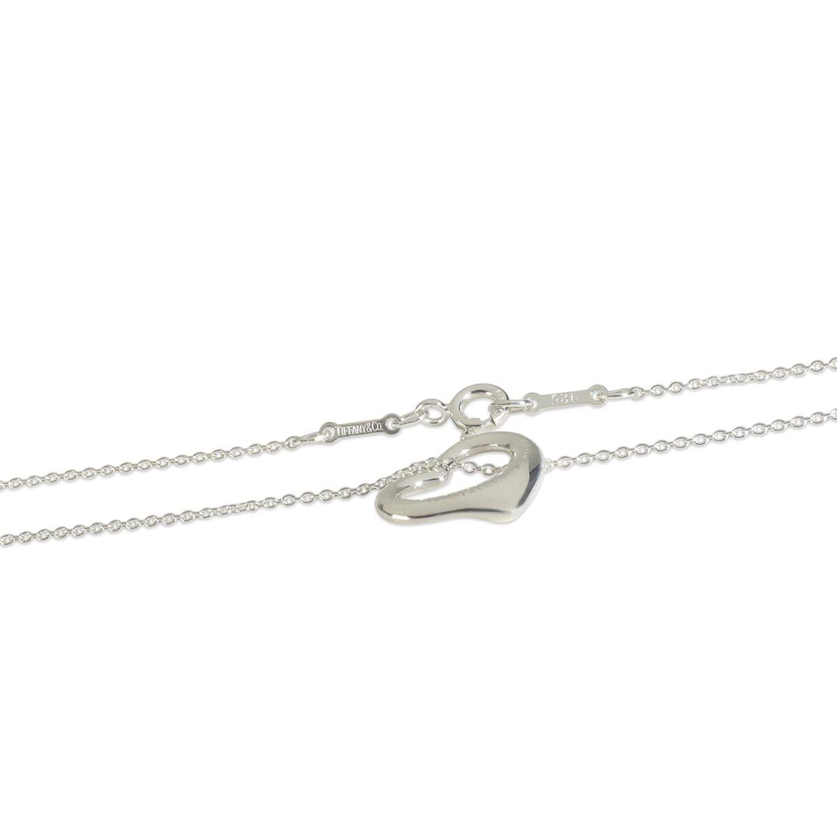 Sterling Silver  Elsa Peretti Open Heart Pendant