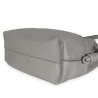 Pearl Grey Nappa Calfskin Large Flamenco Knot Hobo