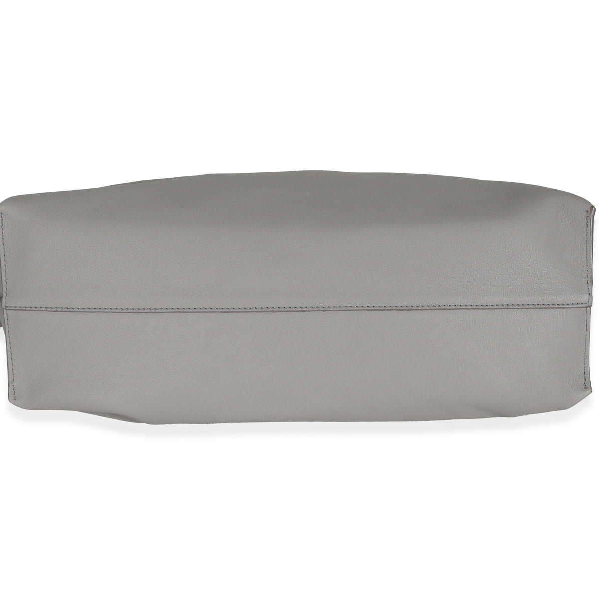 Pearl Grey Nappa Calfskin Large Flamenco Knot Hobo