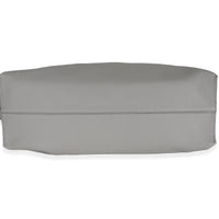 Pearl Grey Nappa Calfskin Large Flamenco Knot Hobo