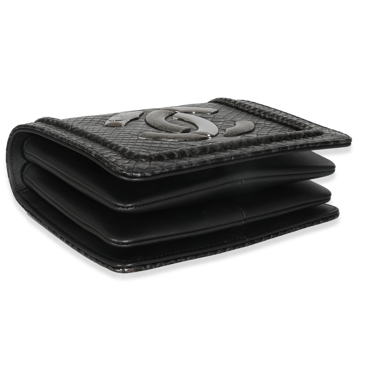 Silver Ombre Python Antico Flap Bag