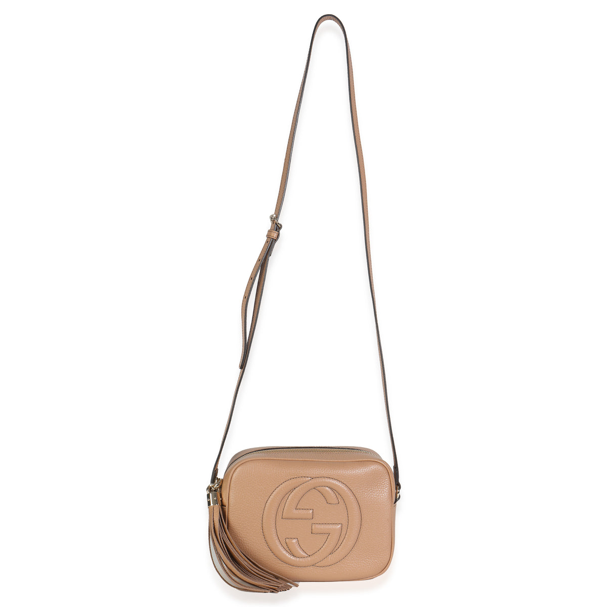 Camelia Pebbled Calfskin Small Soho Disco Bag