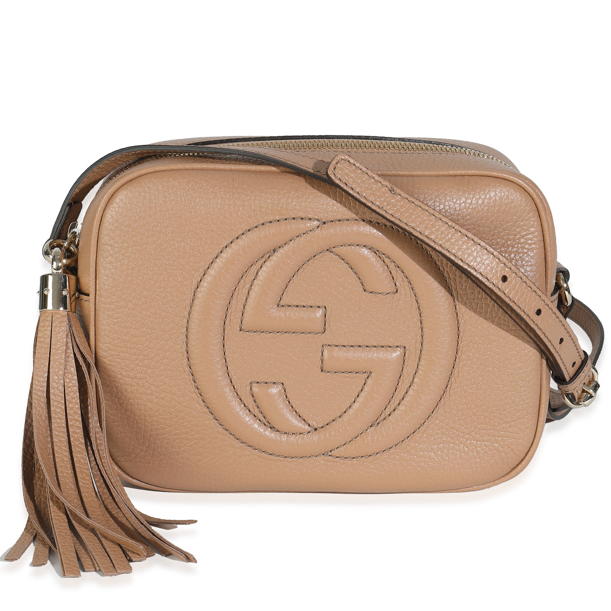 Camelia Pebbled Calfskin Small Soho Disco Bag