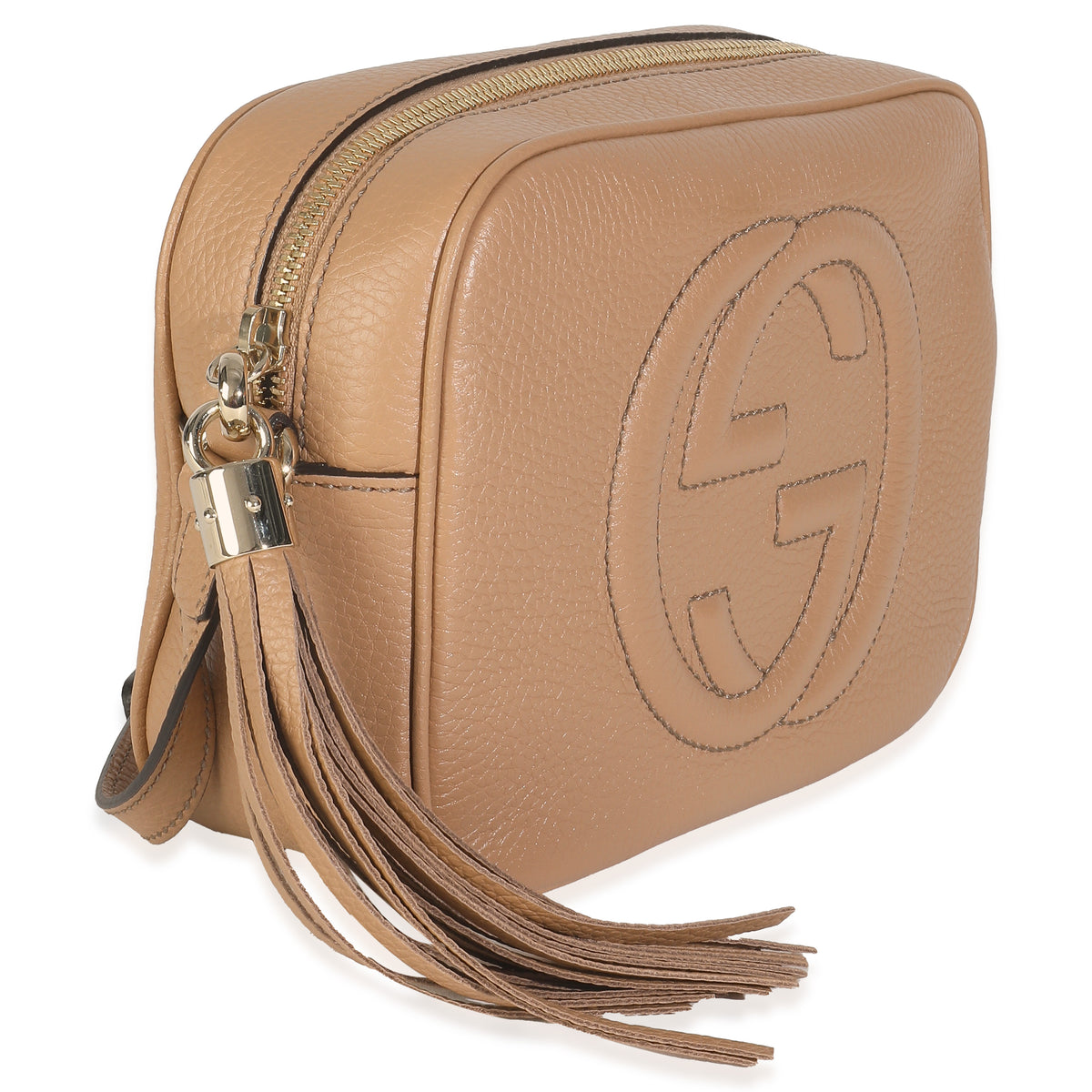 Camelia Pebbled Calfskin Small Soho Disco Bag