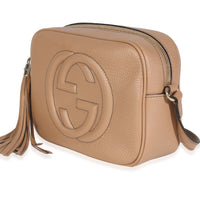 Camelia Pebbled Calfskin Small Soho Disco Bag